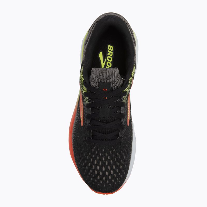 Încălțăminte de alergare pentru bărbați Brooks Ghost 16 black/mandarin red/green 5