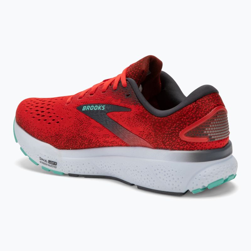 Încălțăminte de alergare pentru bărbați Brooks Ghost 16 fiery red/ebony/cockatoo 3