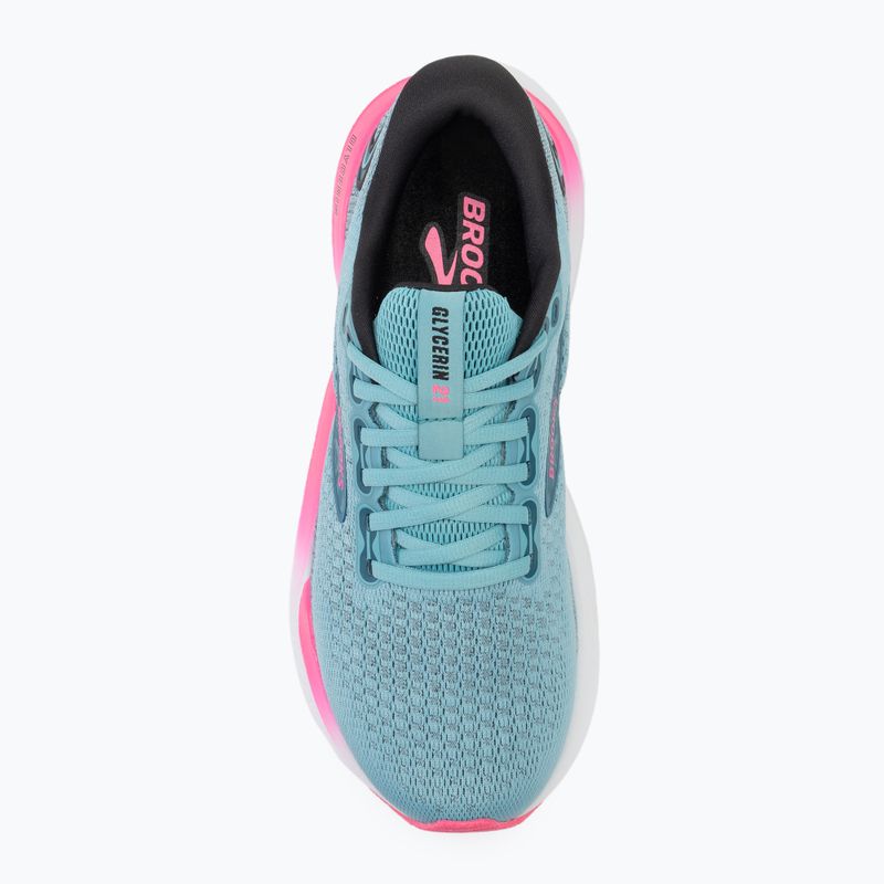 Încălțăminte de alergare pentru femei Brooks Glycerin 21 moroccan blue/aqua/pink 5