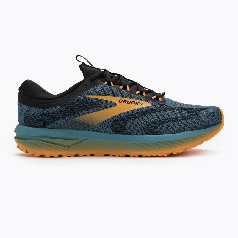 Încălțăminte de alergare pentru bărbați Brooks Revel 7 storm blue/black/orange pop 2