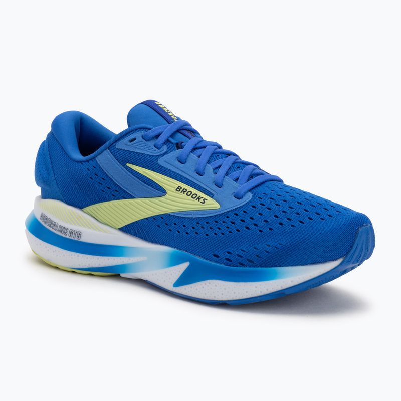 Încălțăminte  de alergare pentru bărbați Brooks Adrenaline GTS 24 wide fit cobalt/neo yellow/peacoat