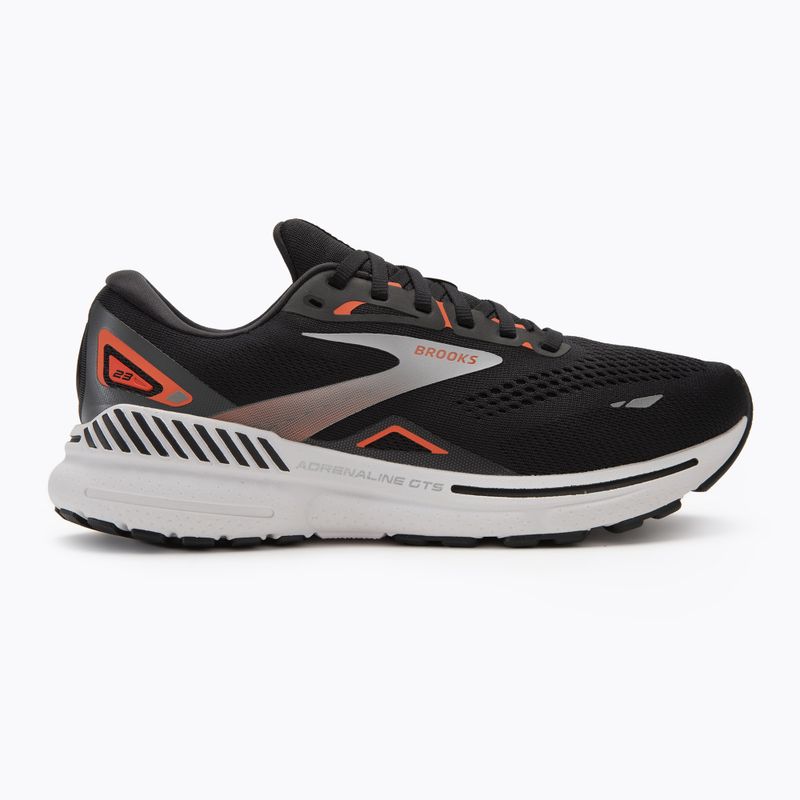 Încălțăminte de alergare pentru bărbați Brooks Adrenaline GTS 23 black/mandarin red/silver 2