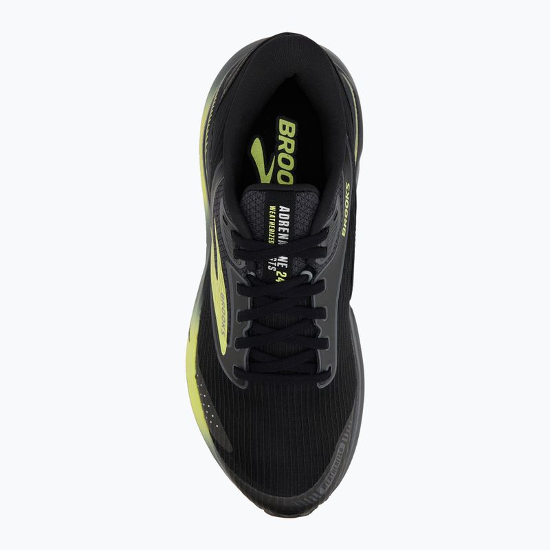 Încălțăminte  de alergare pentru bărbați Brooks Adrenaline GTS 24 Weatherized black/ebony/new yellow 5