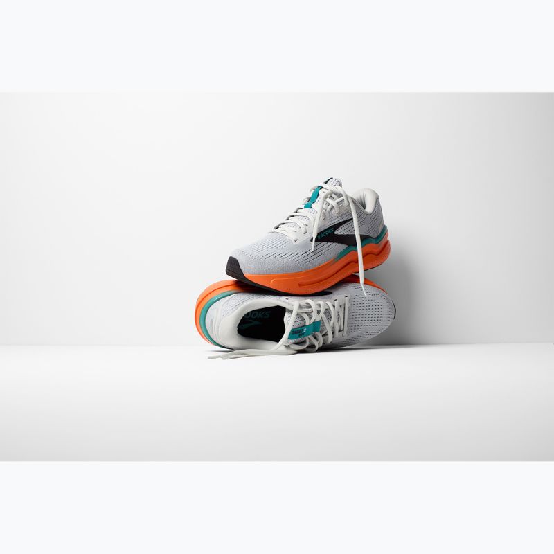 Încălțăminte de alergare pentru bărbați Brooks Ghost Max 2 oyster mushroom/orange /teal 8