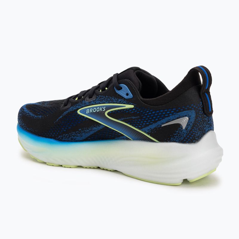 Încălțăminte  de alergare pentru bărbați Brooks Glycerin 22 wide fit black/cobalt/neo yellow 3