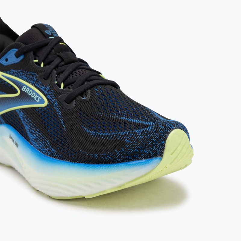 Încălțăminte  de alergare pentru bărbați Brooks Glycerin GTS 22 black/cobalt/neo yellow 7