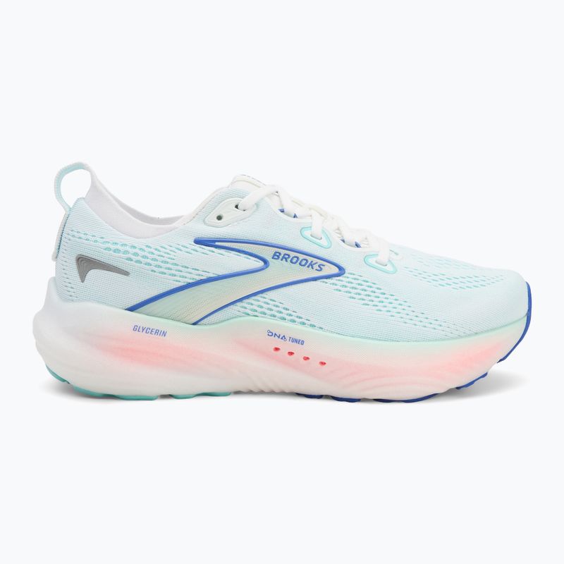 Încălțăminte  de alergare pentru femei Brooks Glycerin 22 wide fit white/limpet shell/amparo blue 2