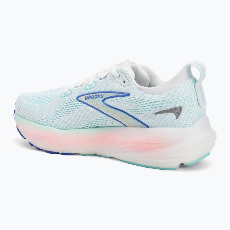 Încălțăminte  de alergare pentru femei Brooks Glycerin 22 wide fit white/limpet shell/amparo blue 3
