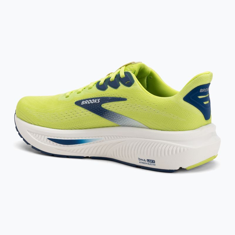 Încălțăminte de alergare pentru bărbați Brooks Ghost 17 acid lime/navy/white 3