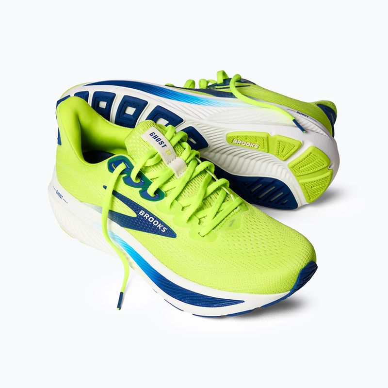 Încălțăminte de alergare pentru bărbați Brooks Ghost 17 acid lime/navy/white 9
