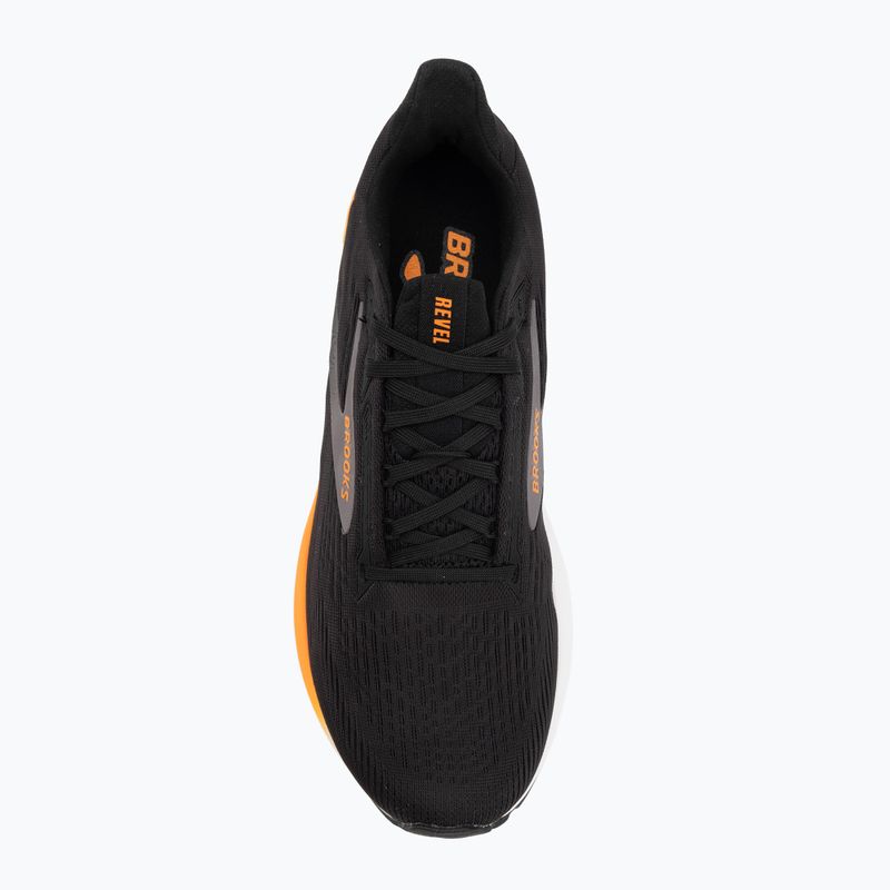 Încălțăminte de alergare pentru bărbați Brooks Revel 8 black/excalibur/orange 5