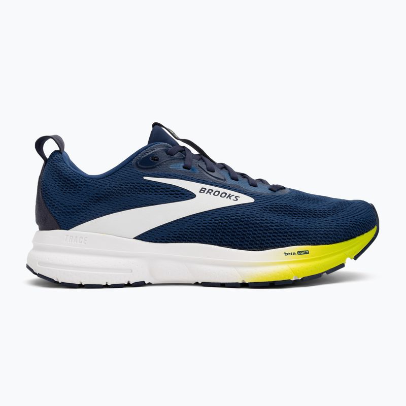 Încălțăminte de alergare pentru bărbați Brooks Trace 4 navy/peacoat/acid lime 2