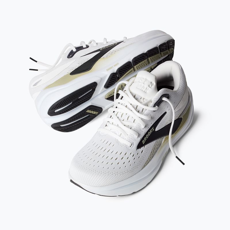 Încălțăminte de alergare pentru bărbați Brooks Ghost Max 3 bright white/tea/black 9
