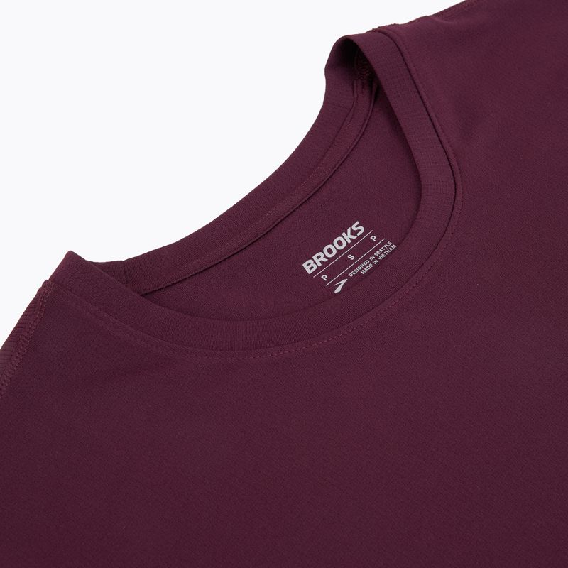 Tricou de alergare pentru bărbați Brooks Dash burgundy blaze 3