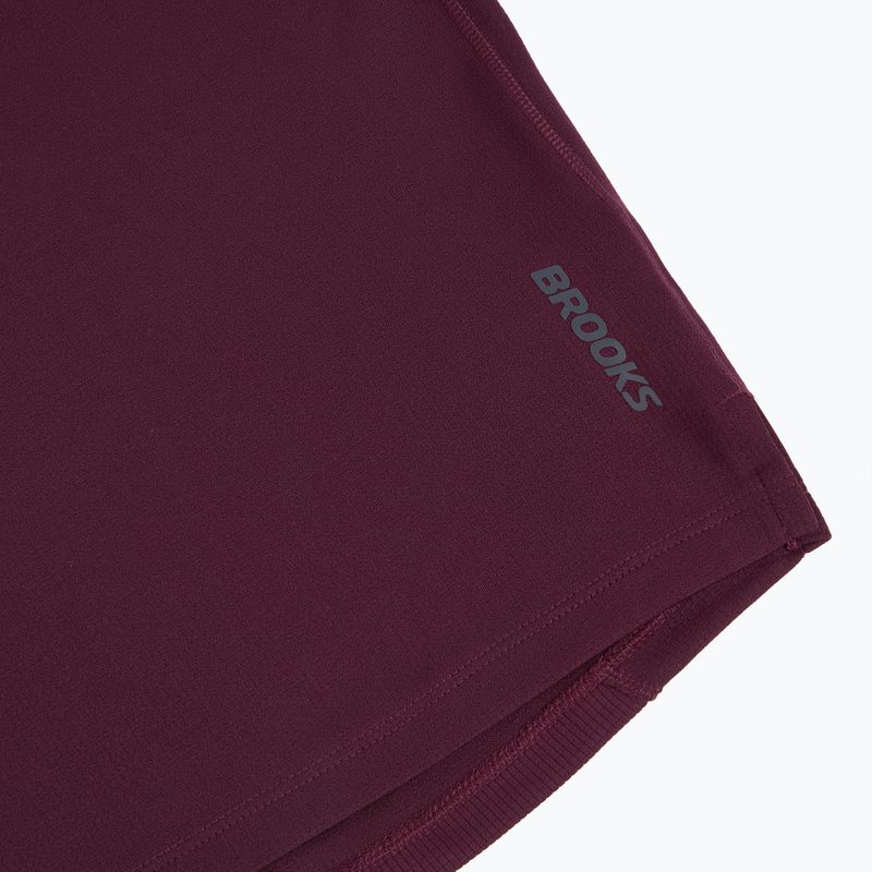 Tricou de alergare pentru bărbați Brooks Dash burgundy blaze 4
