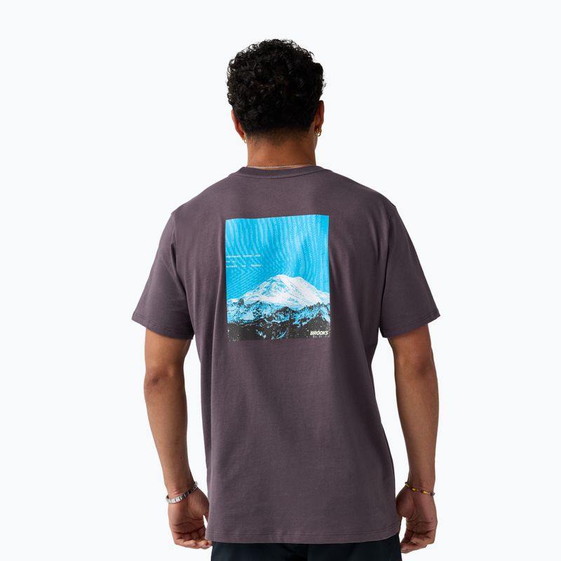 Tricou de alergare pentru bărbați Brooks Graphic dark russet/atomic blue 2