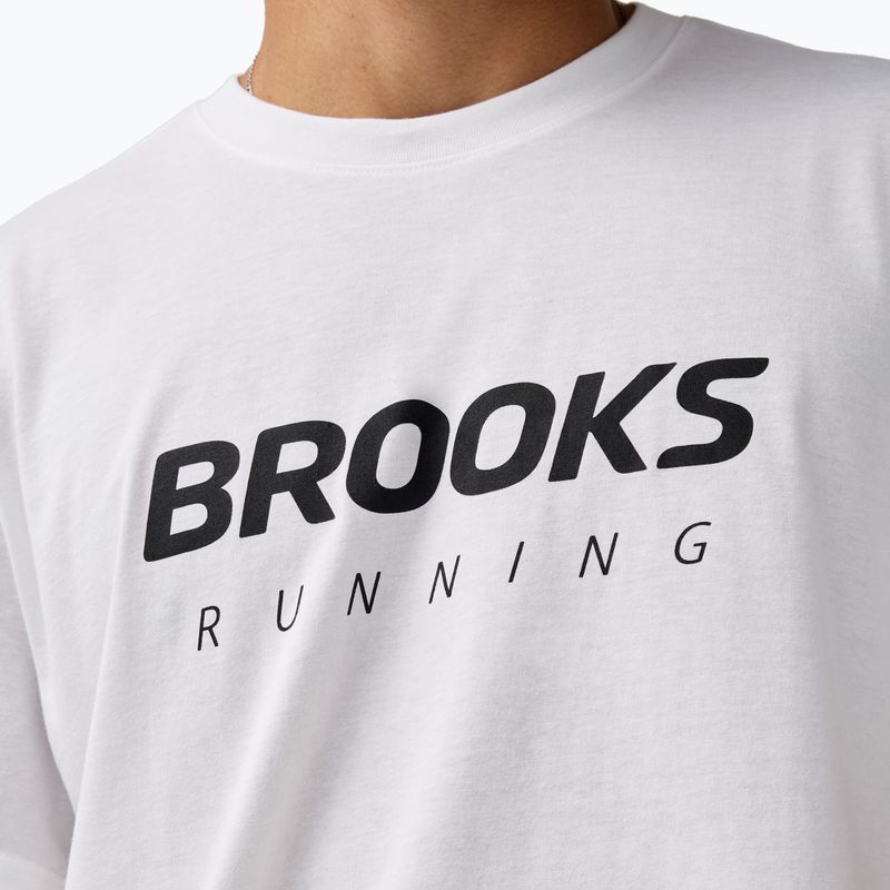 Tricou de alergare pentru bărbați Brooks Graphic white/black 3