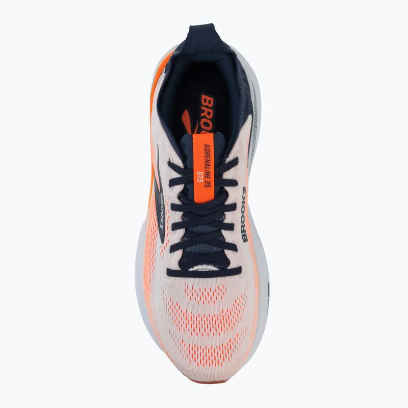Încălțăminte de alergare pentru bărbați Brooks Adrenaline GTS 25 white/spellbound/orange 5