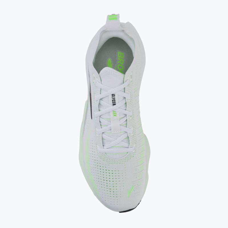 Încălțăminte de alergare pentru bărbați Brooks Glycerin Flex white/green gecko/phantom 5