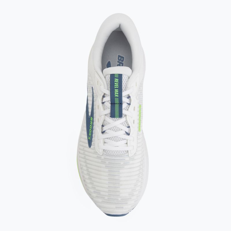 Încălțăminte de alergare pentru bărbați Brooks Revel Max white/moonlight/green gecko 5