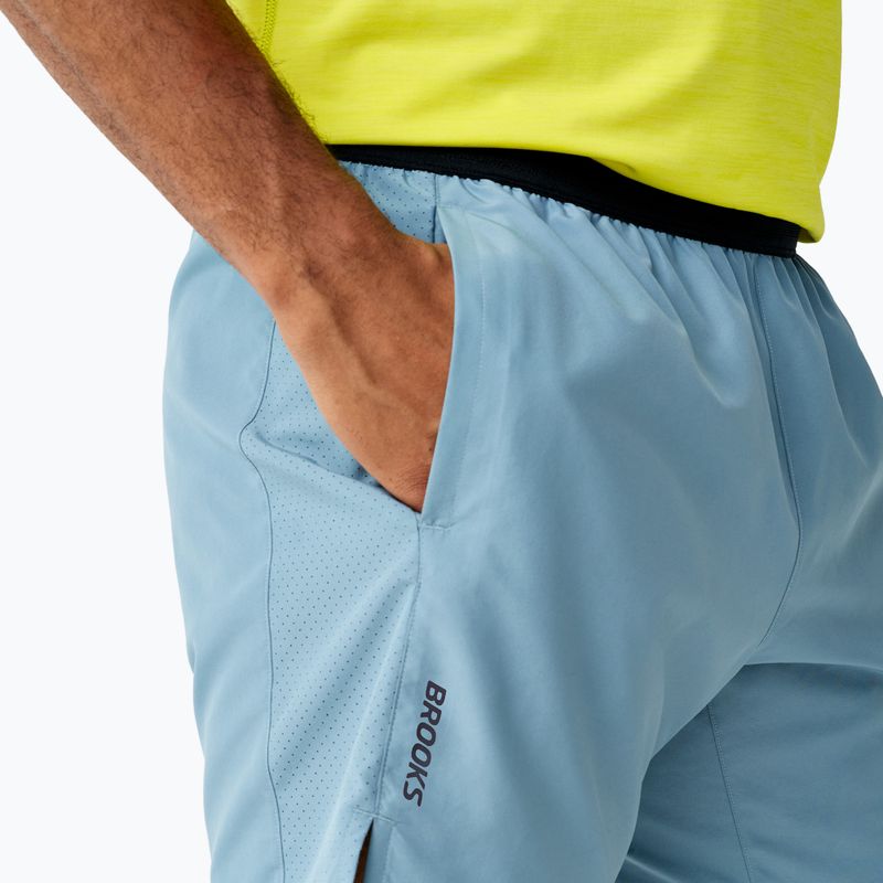 Pantaloni scurți de alergare pentru bărbați Brooks Dash blue 5