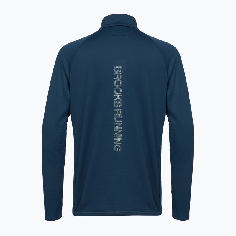 Bluză de alergare pentru bărbați Brooks Thermal Reflective 1/2 Zip blue 2
