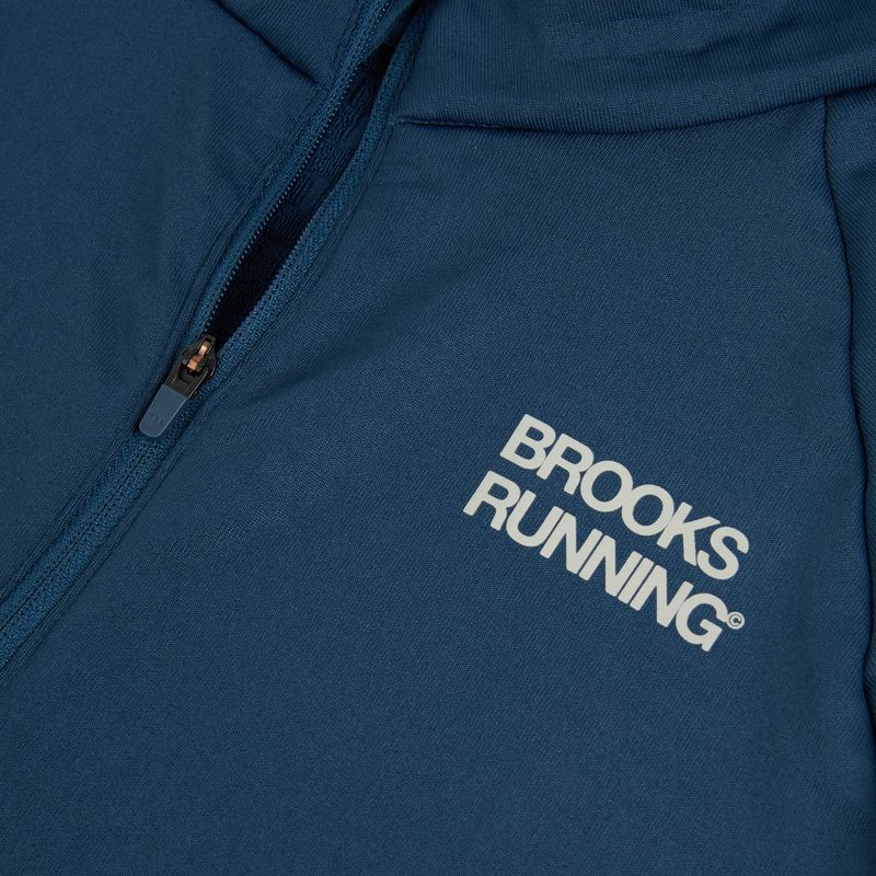 Bluză de alergare pentru bărbați Brooks Thermal Reflective 1/2 Zip blue 3
