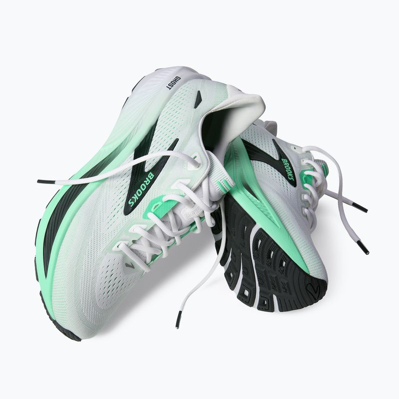 Încălțăminte de alergare pentru bărbați Brooks Ghost 18 white/spring bud/spruce 6