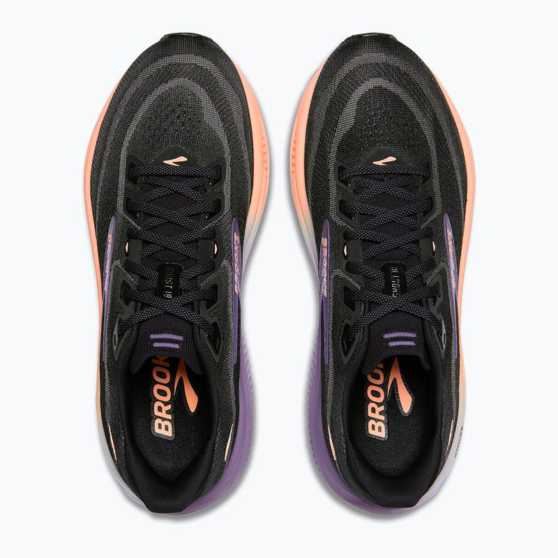 Încălțăminte de alergare pentru femei Brooks Ghost 18 black/mulled grape/peach 5