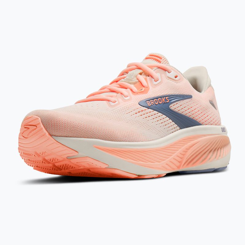 Încălțăminte de alergare pentru femei Brooks Ghost 18 star white/cyber peach/grey 4