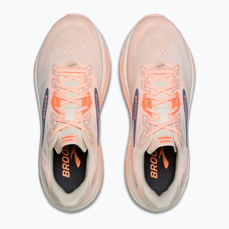 Încălțăminte de alergare pentru femei Brooks Ghost 18 star white/cyber peach/grey 7