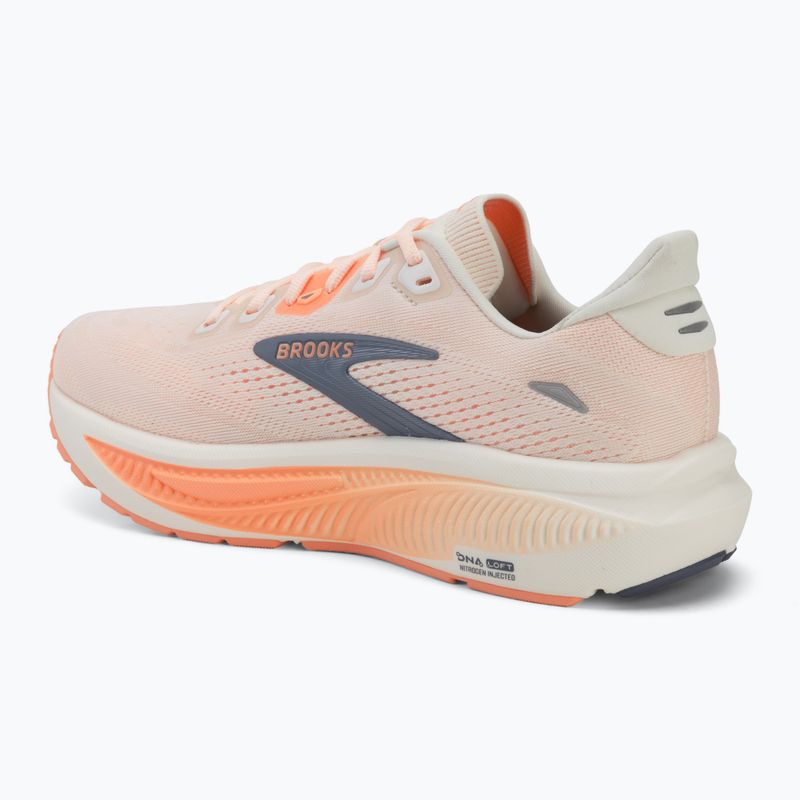Încălțăminte de alergare pentru femei Brooks Ghost 18 star white/cyber peach/grey 3