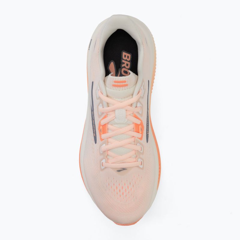 Încălțăminte de alergare pentru femei Brooks Ghost 18 star white/cyber peach/grey 5