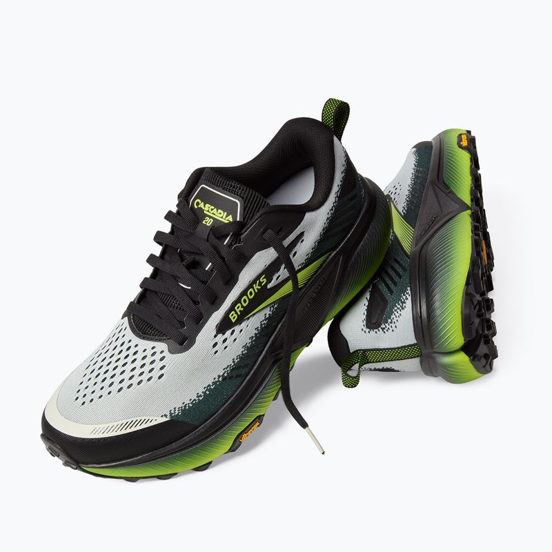 Încălțăminte de alergare pentru bărbați Brooks Cascadia 20 grey/black/nightlife 6