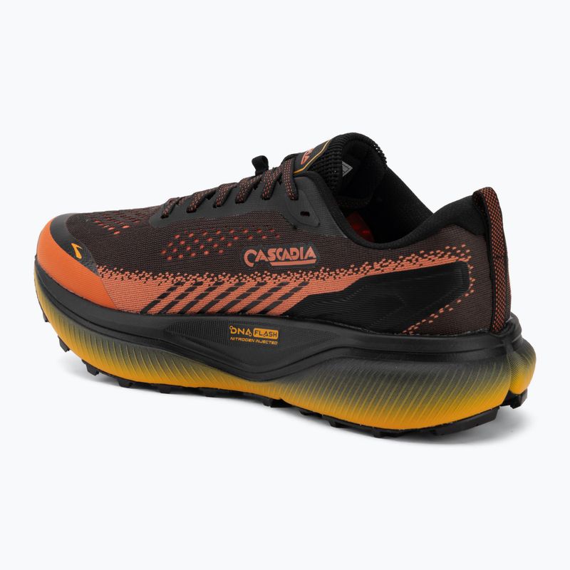 Încălțăminte de alergare pentru bărbați Brooks Cascadia 20 black/tigerlily/orange 3
