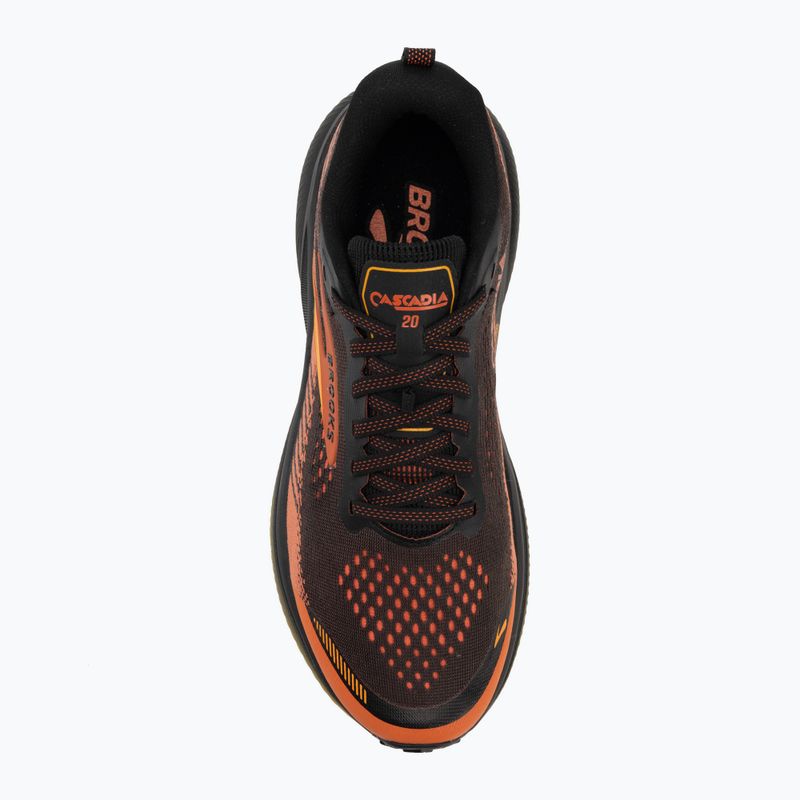 Încălțăminte de alergare pentru bărbați Brooks Cascadia 20 black/tigerlily/orange 5