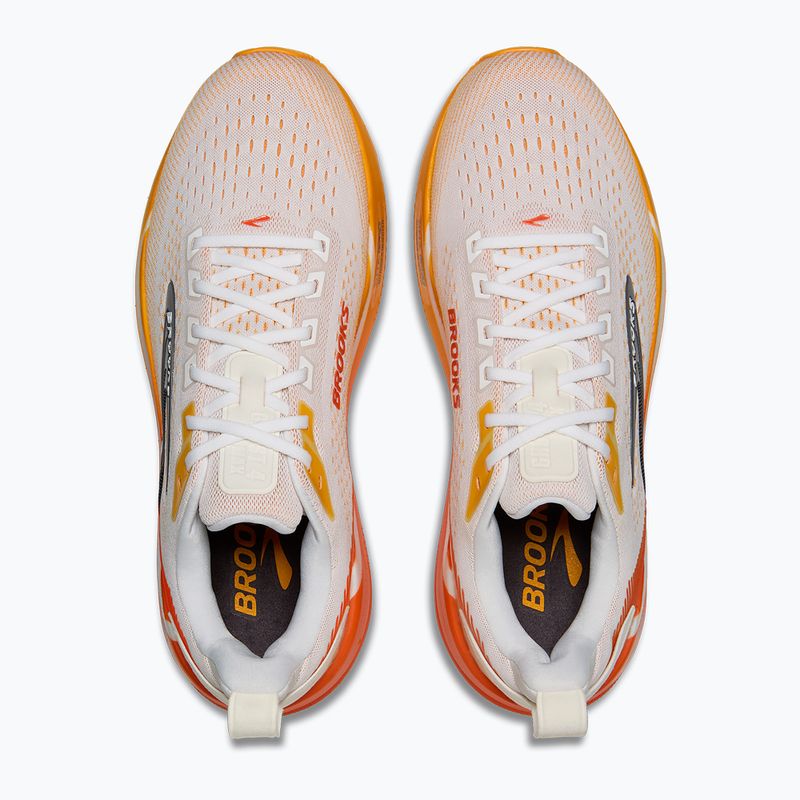 Încălțăminte de alergare pentru bărbați Brooks Ghost Max 4 white/orange/red 5