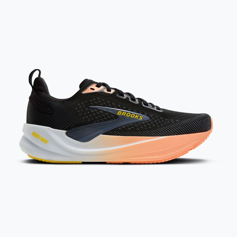 Încălțăminte de alergare pentru femei Brooks Ghost Max 4 black/folkstone/cyber peach 2