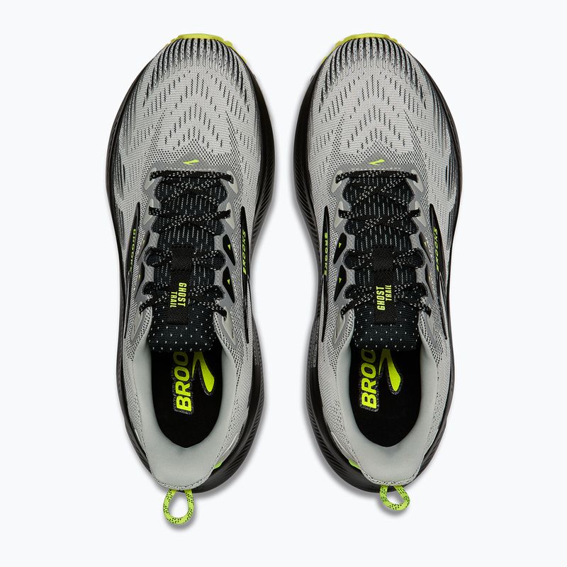 Încălțăminte de alergare pentru bărbați Brooks Ghost Trail grey/black/nightlife 5