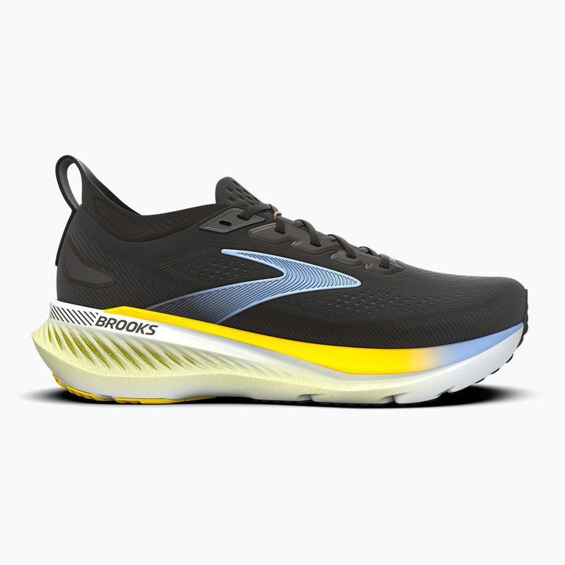 Încălțăminte de alergare pentru bărbați Brooks Glycerin GTS 23 black/cyber yellow/nightlife 2