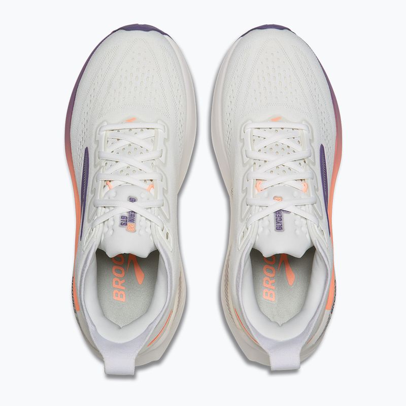 Încălțăminte de alergare pentru femei Brooks Glycerin GTS 23 white/mulled grape/clear 5