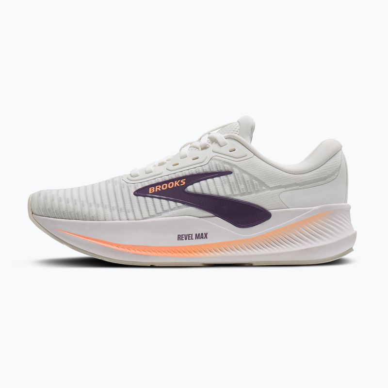 Încălțăminte de alergare pentru femei Brooks Revel Max brightwhite/mulledgrape/peach 2