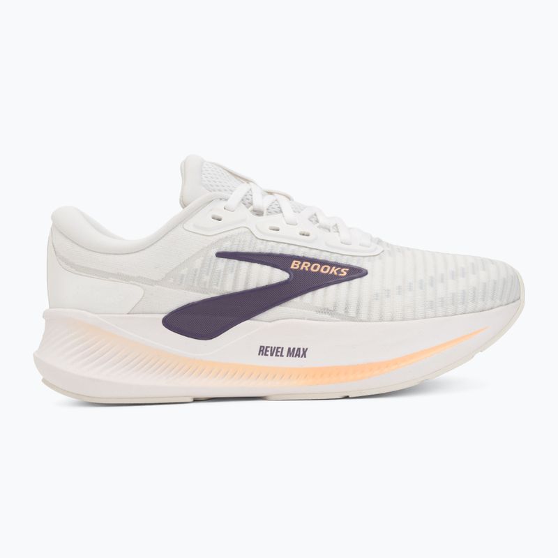 Încălțăminte de alergare pentru femei Brooks Revel Max brightwhite/mulledgrape/peach 2