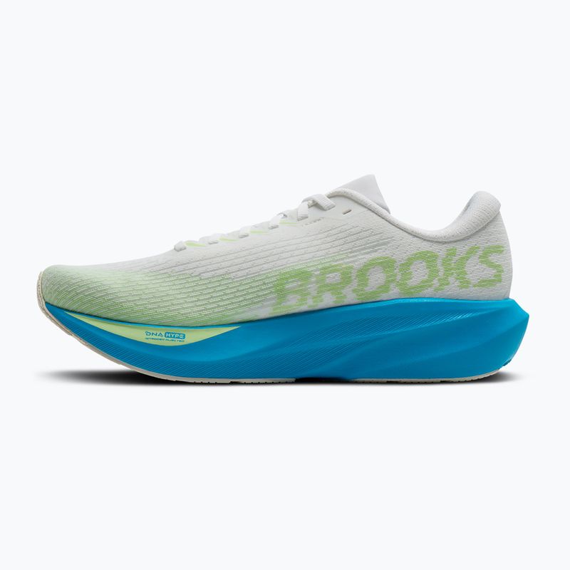 Încălțăminte de alergare pentru bărbați Brooks Ghost Amp white/blue/paradise green 3