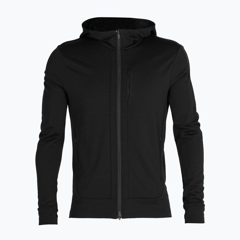 Bărbați Icebreaker Quantum III LS Zip Hood tricou trekking negru IB0A59JX0011 9