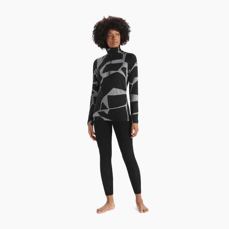 Pantaloni termici pentru femei icebreaker Merino negru 5
