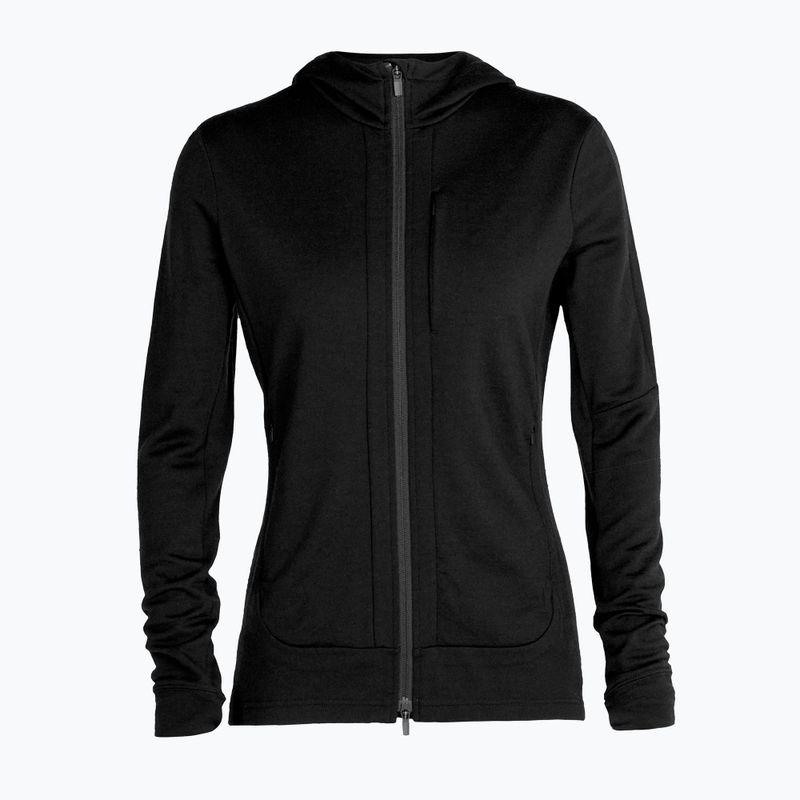 Geacă de trekking pentru femei Icebreaker Quantum III LS Zip Hood negru IB0A59JW0011 6