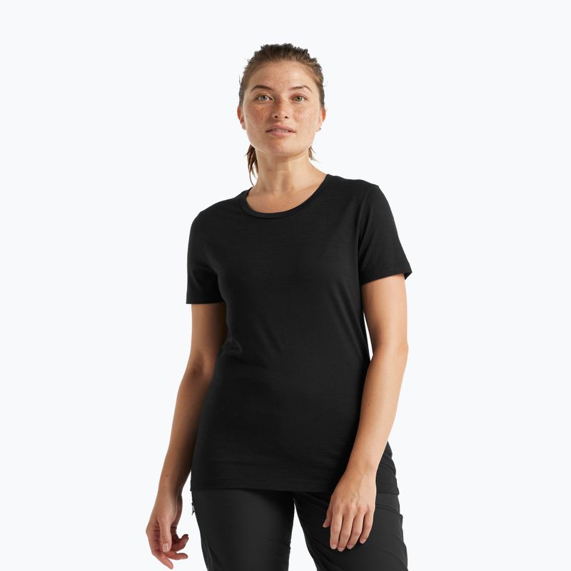 Tricou de trekking pentru femei icebreaker Tech Lite II negru IB0A59J90011
