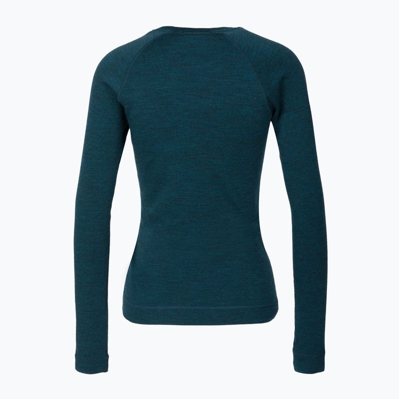 Bluză termică damă Smartwool Merino 250 Baselayer Crew Boxed twilight blue heather 2