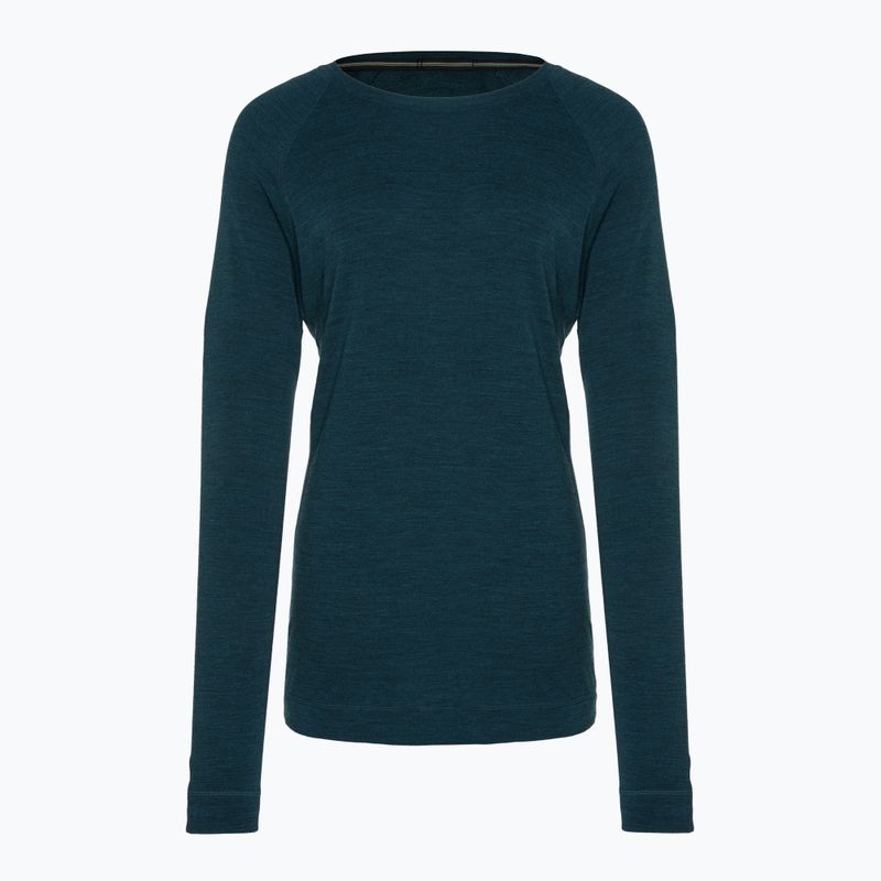 Longsleeve termoactiv pentru femei Smartwool Merino 250 Baselayer Crew Boxed twilight blue heather